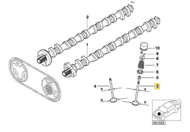 BMW Intake Valve 11341438385